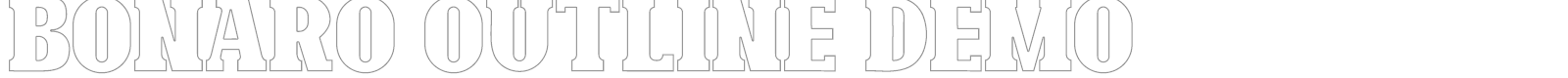 Bonaro font preview
